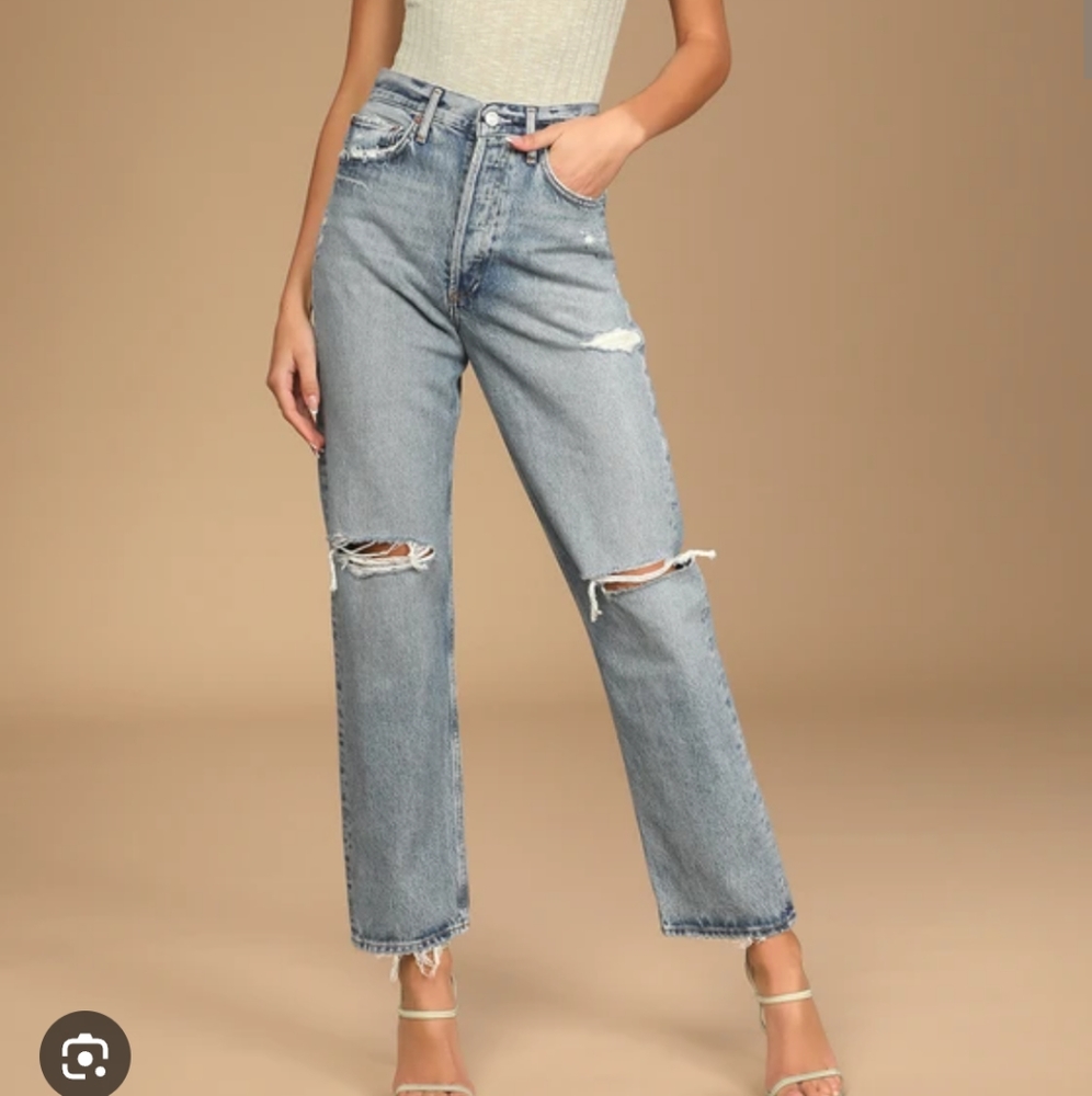 Agolde 90's loose fit Jean in color: isolate size 25